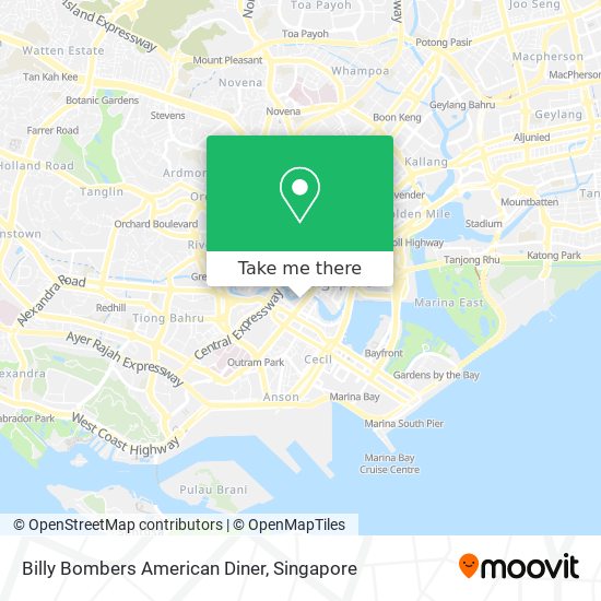 Billy Bombers American Diner地图