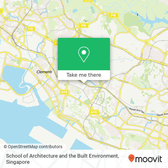 School of Architecture and the Built Environment map