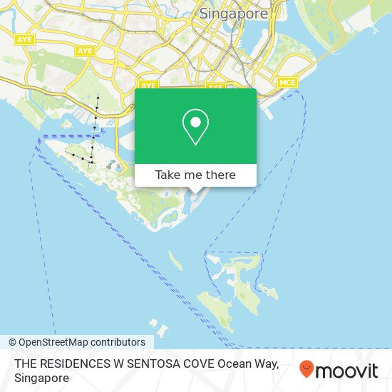 THE RESIDENCES W SENTOSA COVE Ocean Way map