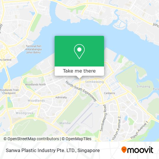 Sanwa Plastic Industry Pte. LTD.地图