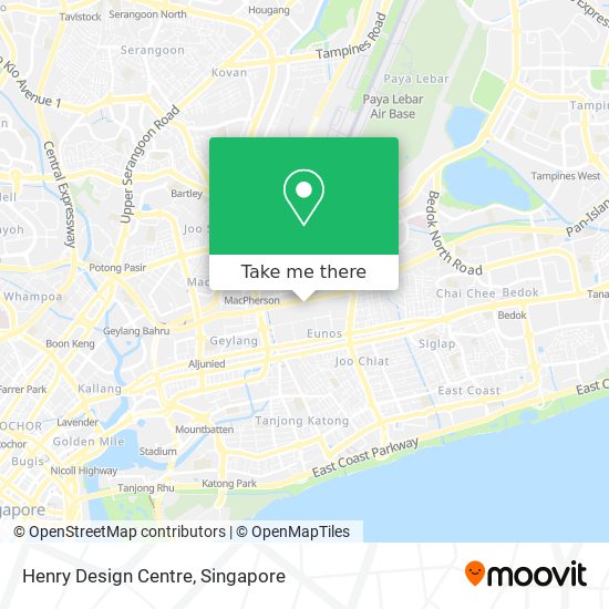 Henry Design Centre map