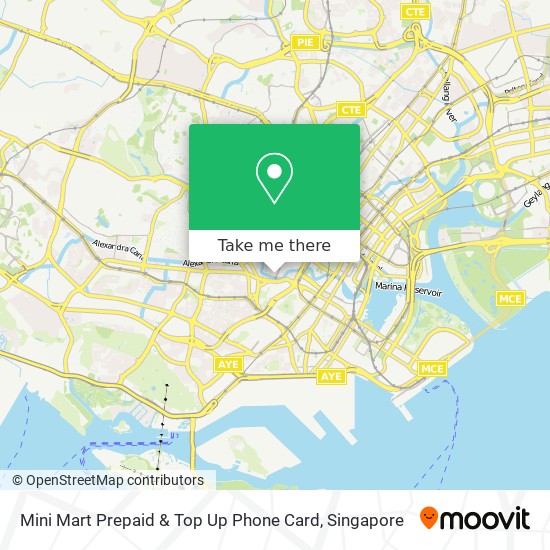 Mini Mart Prepaid & Top Up Phone Card map