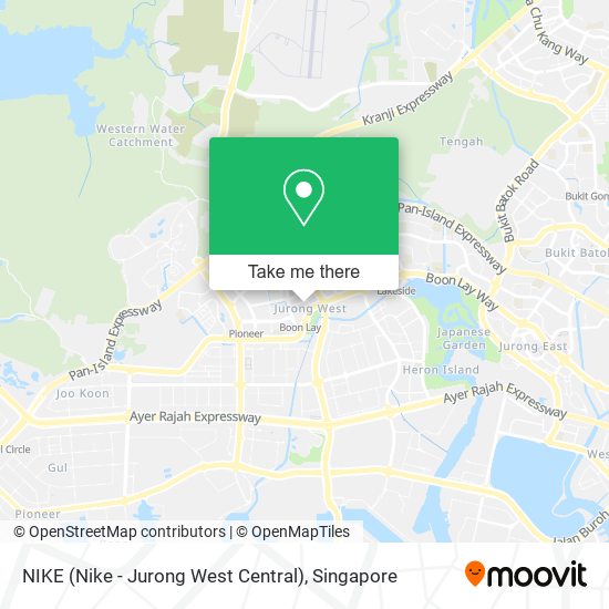 NIKE (Nike - Jurong West Central) map