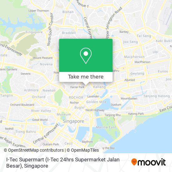 I-Tec Supermart (I-Tec 24hrs Supermarket Jalan Besar) map