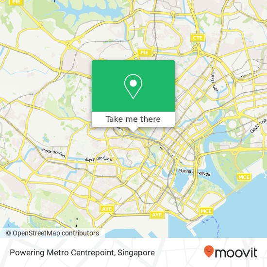 Powering Metro Centrepoint map