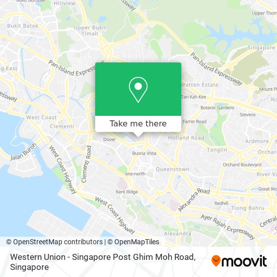 Western Union - Singapore Post Ghim Moh Road map