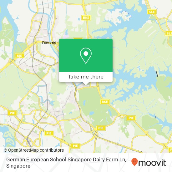 German European School Singapore Dairy Farm Ln地图