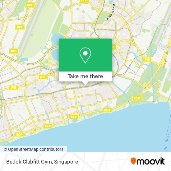 Bedok Clubfitt Gym map