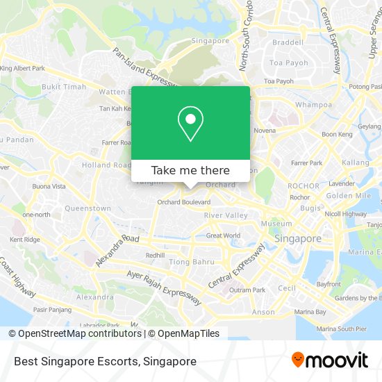 Best Singapore Escorts map
