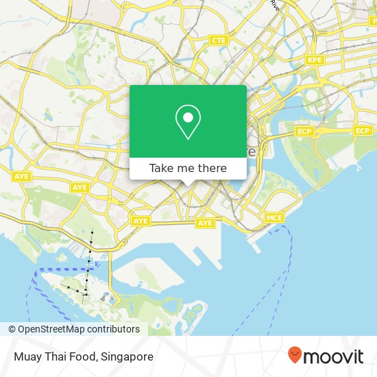 Muay Thai Food map