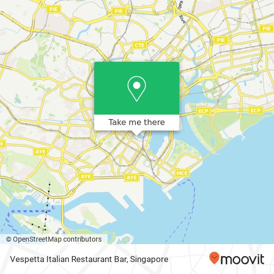 Vespetta Italian Restaurant Bar map