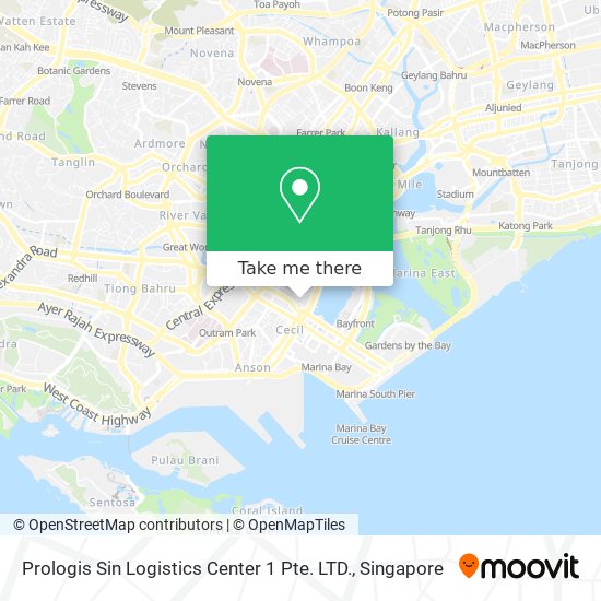 Prologis Sin Logistics Center 1 Pte. LTD. map