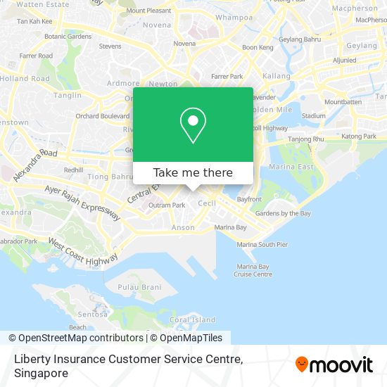 Liberty Insurance Customer Service Centre map