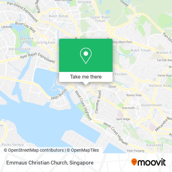 Emmaus Christian Church map
