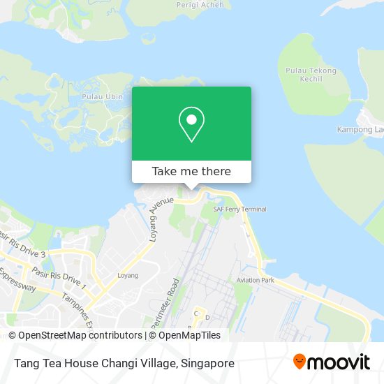 Tang Tea House Changi Village map