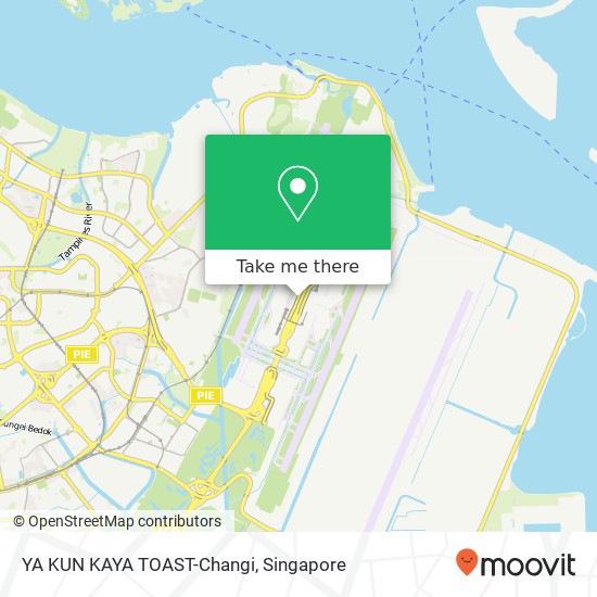 YA KUN KAYA TOAST-Changi map