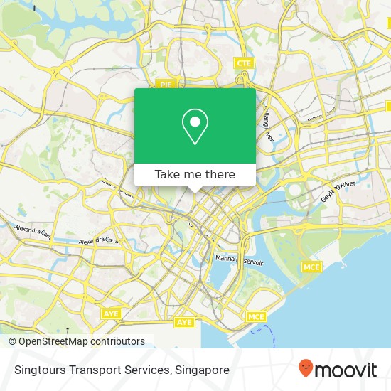 Singtours Transport Services map