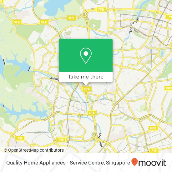 Quality Home Appliances - Service Centre map