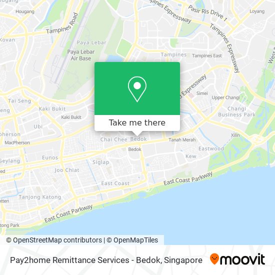 Pay2home Remittance Services - Bedok map