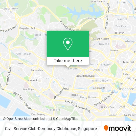 Civil Service Club-Dempsey Clubhouse map