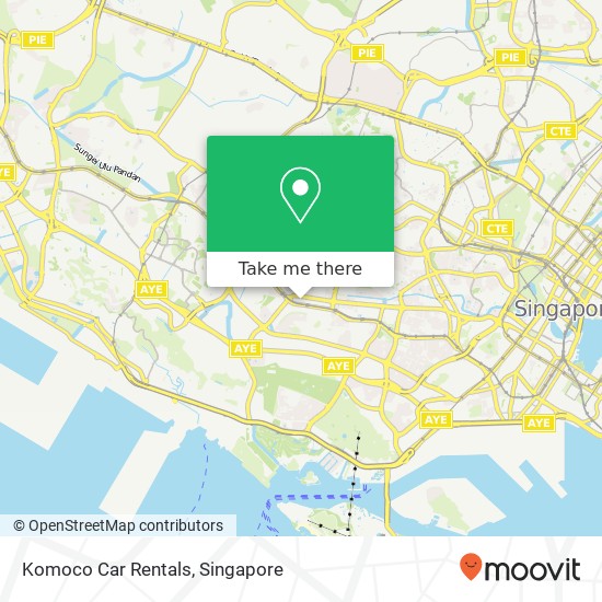 Komoco Car Rentals map