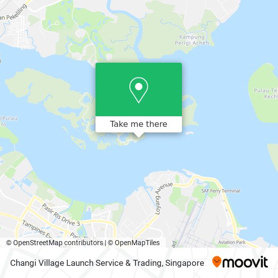Changi Village Launch Service & Trading map