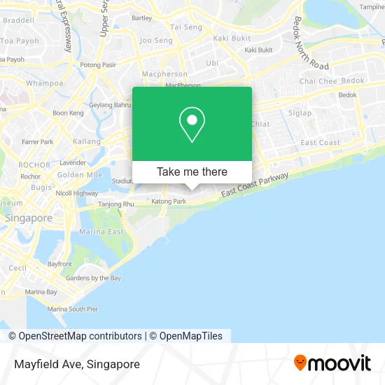 Mayfield Ave map