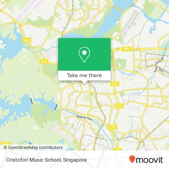 Cristofori Music School map