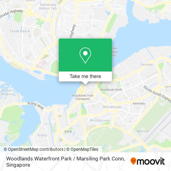Woodlands Waterfront Park / Marsiling Park Conn map