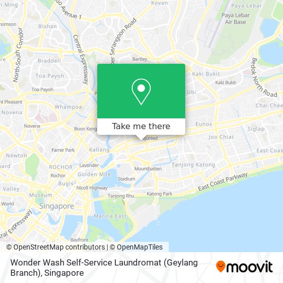 Wonder Wash Self-Service Laundromat (Geylang Branch) map