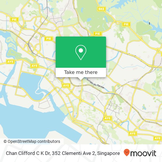 Chan Clifford C K Dr, 352 Clementi Ave 2 map