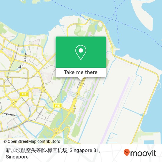 新加坡航空头等舱-樟宜机场, Singapore 81 map