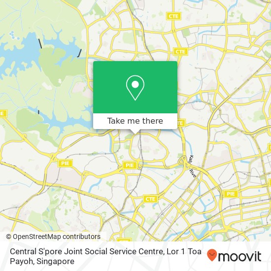 Central S'pore Joint Social Service Centre, Lor 1 Toa Payoh map