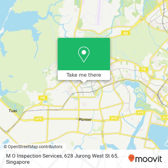 M O Inspection Services, 628 Jurong West St 65 map