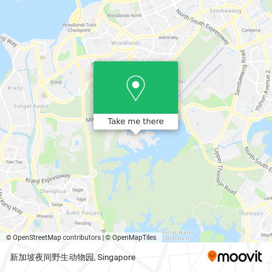 新加坡夜间野生动物园 map