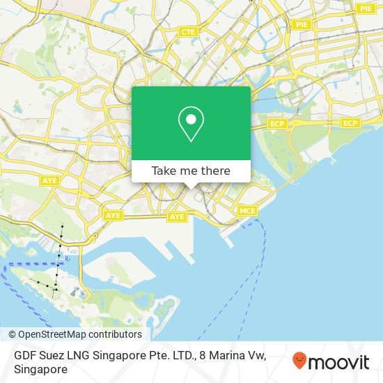 GDF Suez LNG Singapore Pte. LTD., 8 Marina Vw map