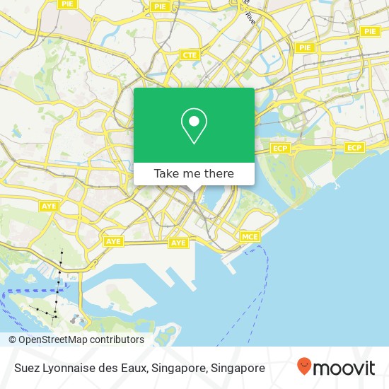 Suez Lyonnaise des Eaux, Singapore map