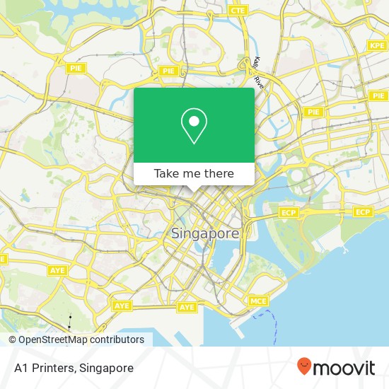A1 Printers, Singapore map