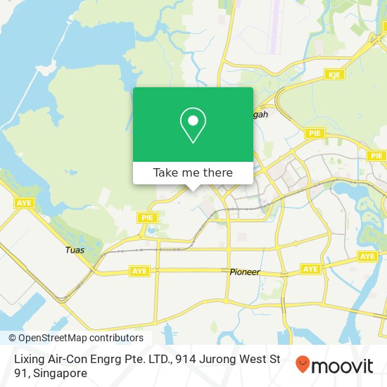 Lixing Air-Con Engrg Pte. LTD., 914 Jurong West St 91地图