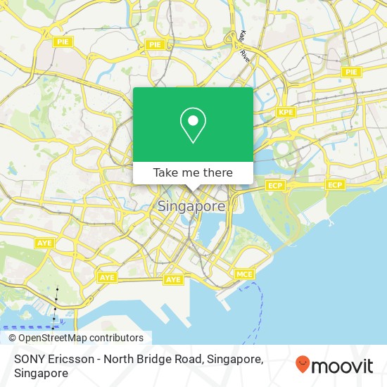 SONY Ericsson - North Bridge Road, Singapore map