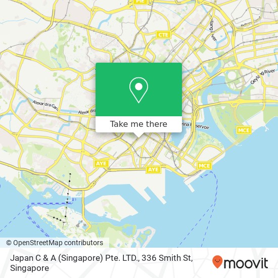 Japan C & A (Singapore) Pte. LTD., 336 Smith St地图