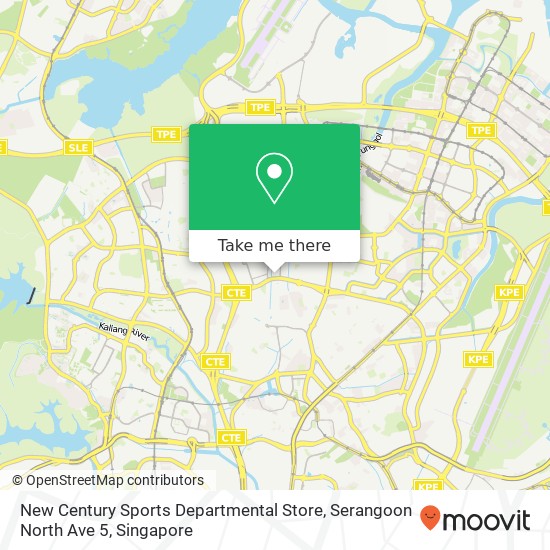 New Century Sports Departmental Store, Serangoon North Ave 5 map