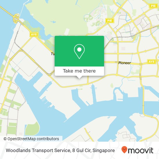 Woodlands Transport Service, 8 Gul Cir map