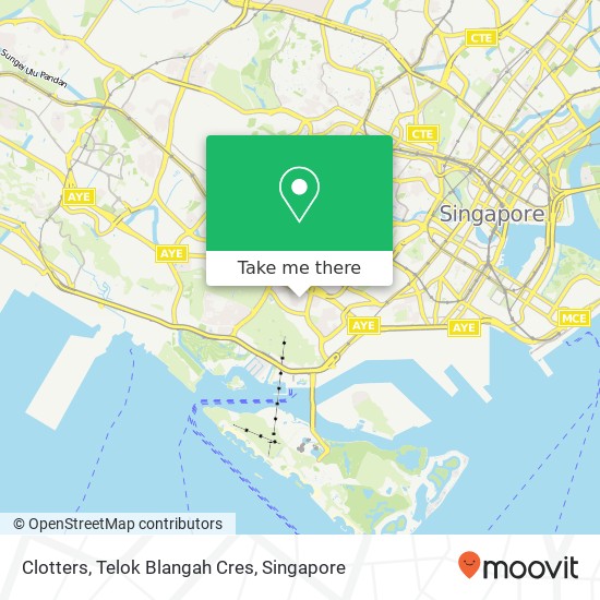 Clotters, Telok Blangah Cres地图