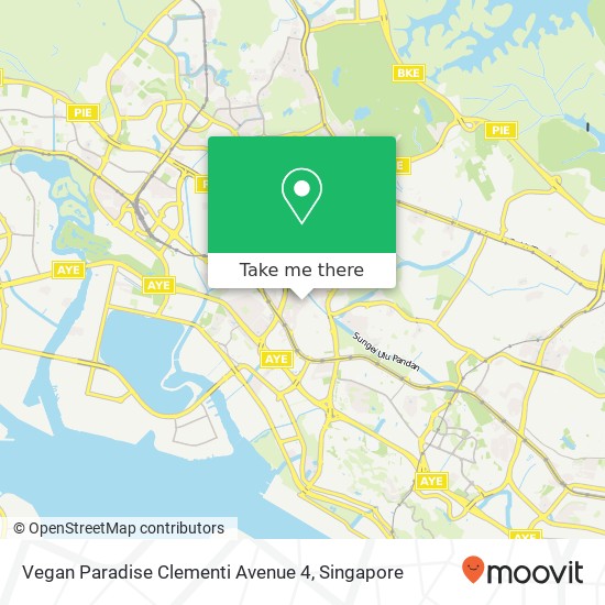 Vegan Paradise Clementi Avenue 4, Clementi Ave 4 map