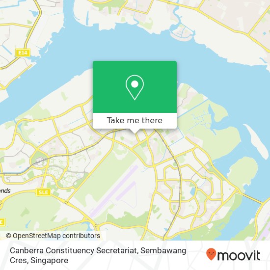 Canberra Constituency Secretariat, Sembawang Cres map