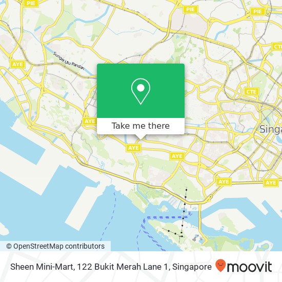 Sheen Mini-Mart, 122 Bukit Merah Lane 1地图