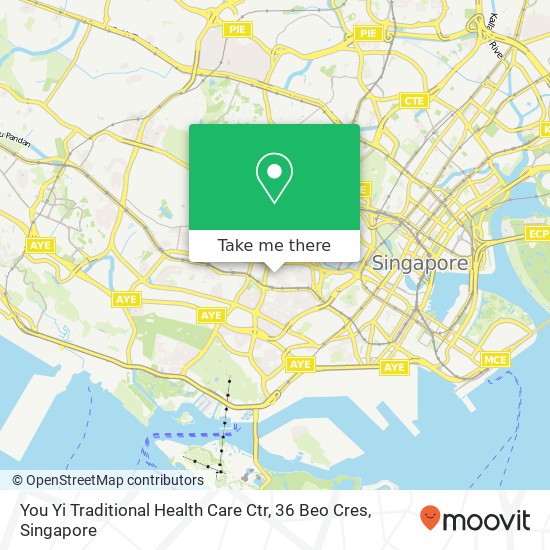 You Yi Traditional Health Care Ctr, 36 Beo Cres map