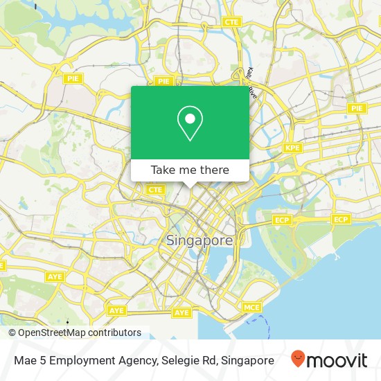 Mae 5 Employment Agency, Selegie Rd map