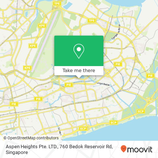 Aspen Heights Pte. LTD., 760 Bedok Reservoir Rd map